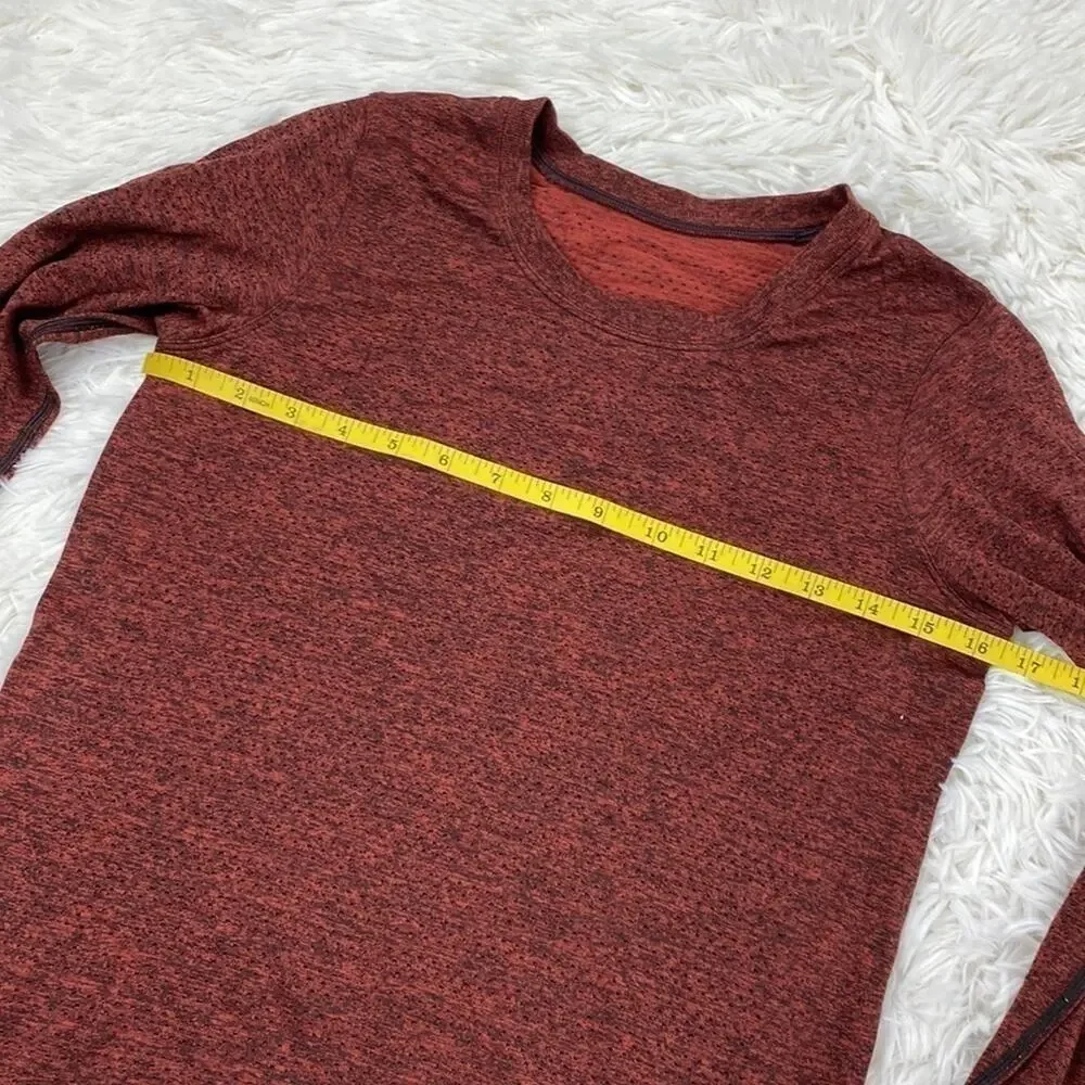 Lululemon Breeze By Long Sleeve *Squad Dark Sport Red / Black